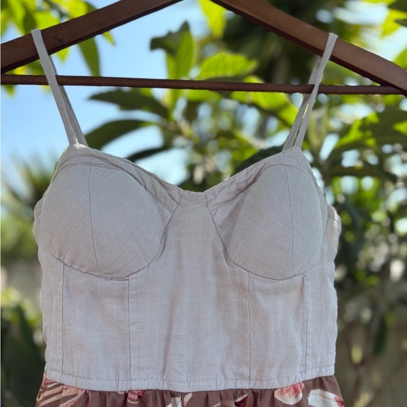 Band of the Free Linen Corset Floral Jumpsuit - Picture 2 of 8